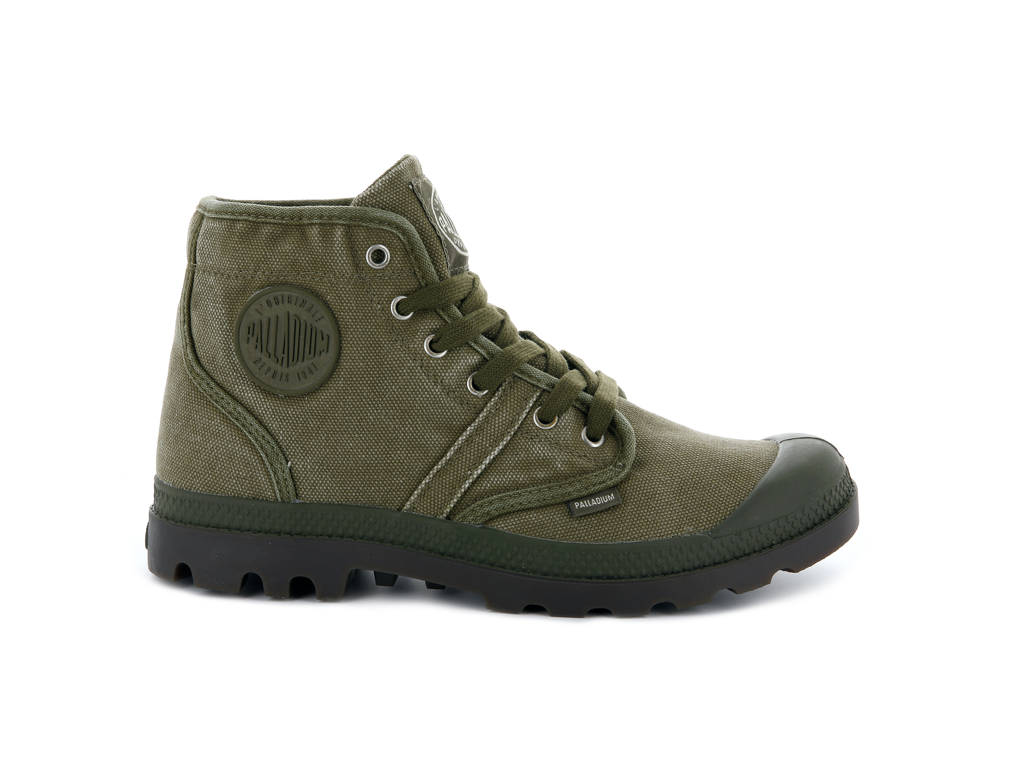 Botas Palladium Pallabrousse 90069001M - Inspiradas En Militar, Lona De Algodón Orgánico, Suela De Goma Duradera, Estilo Urbano