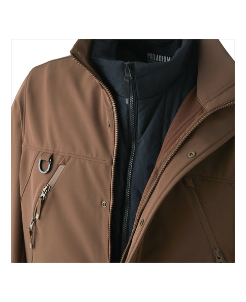 1013101-200 | 2 IN 1 SOFT SHELL JACKET | ICE BROWN - PALLADIUM EU - 3