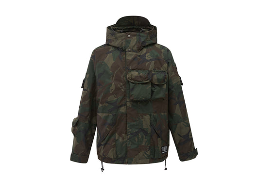 104170-363 | DETAILED CAMO JACKET | CAMO GREEN