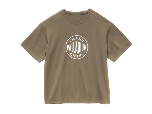 1710934-377 | UNISEX PALLADIUM FRANCE LOGO COTTON T-SHIRT | DUSKY GREEN