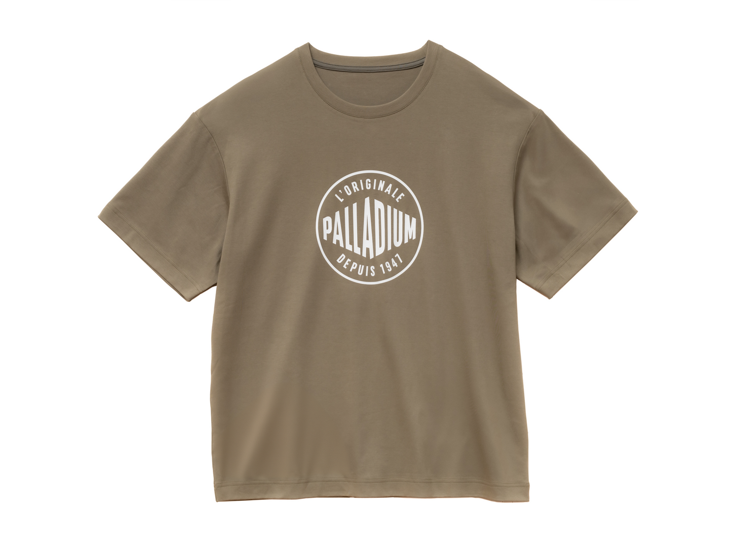 1710934-377 | UNISEX PALLADIUM FRANCE LOGO COTTON T-SHIRT | DUSKY GREEN
