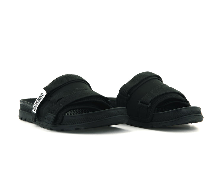 76696-008-M | SOLEA SLIDE | BLACK/BLACK