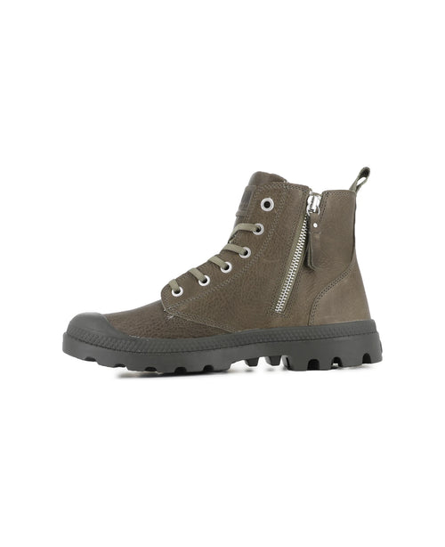 76888-308-M | PAMPA HI ZIP LTH ESS | DUSKY GREEN - PALLADIUM EU - 4