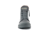 97223-071-M | PAMPA HI ZIP LEATHER S | GRAY FLANNEL