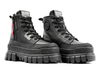 98859-001-M | REVOLT BOOT ZIP LEATHER | BLACK/BLACK