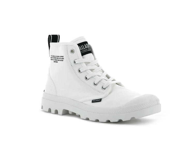 Palladium pampa white hi shop rive gauche flat ankle boots
