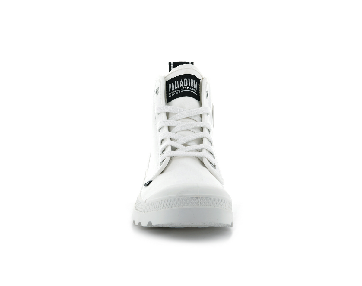 HIGH-TOP PAMPA DARE WHITE CANVAS BOOTS BY PALLADIUM PAMPA HI DARE SAFETY – PALLADIUM EU main image 4