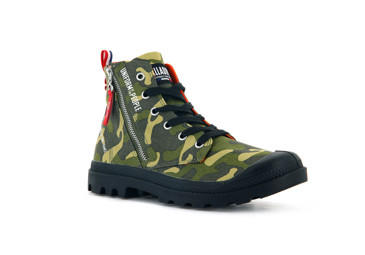 Palladium camo boots hotsell